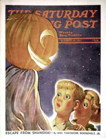 Saturday Evening Post - 1937-10-30: Trick or Treaters (Robert B. Velie)