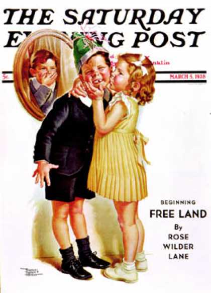 Saturday Evening Post - 1938-03-05: Birthday Kiss (Frances Tipton Hunter)