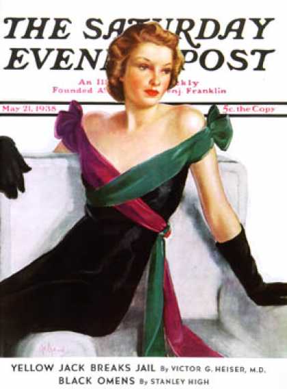 Saturday Evening Post - 1938-05-21: Evening Gown (Neysa McMein)