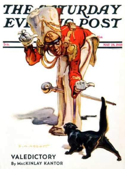 Saturday Evening Post - 1938-05-28: Drum Major and Black Cat (Samul Nelson Abbott)