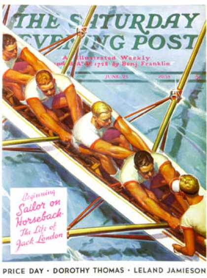 Saturday Evening Post - 1938-06-25: Scullers (Michael Dolas)