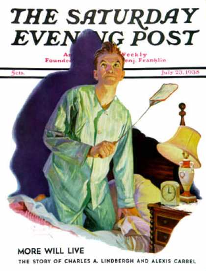 Saturday Evening Post - 1938-07-23: Nighttime Fly Fight (Russell Sambrook)