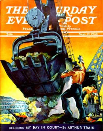Saturday Evening Post - 1938-09-17: Steam Shovel (Ski Weld)
