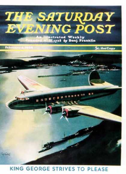 Saturday Evening Post - 1939-02-04: Night Flight (Josef Kotula)