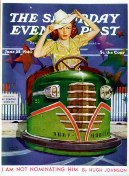 Saturday Evening Post - 1940-06-22: Bumper Cars (Albert W. Hampson)