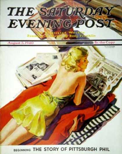 Saturday Evening Post - 1940-08-03: Up on the Roof (Dominice Cammerota)