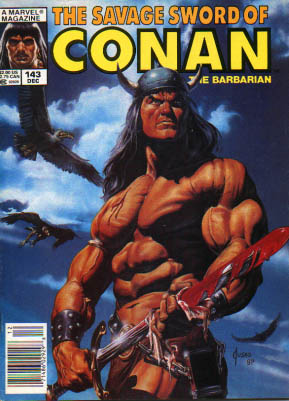 Savage Sword of Conan 143 - Marvel - December - Muscles - Weapon - Viking Hat