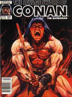 Savage Sword of Conan 159 - Marvel Magazine - Conan The Barbarian - Jusko - 159 - Sword - Joe Jusko