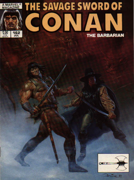 Savage Sword of Conan 162 - Battle Axe - Marvel - Sword - Demons - The Barbarian