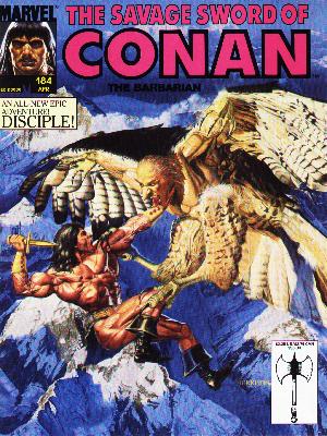 Savage Sword of Conan 184 - Marvel - Disciple - 184 Apr - Knife - Rock