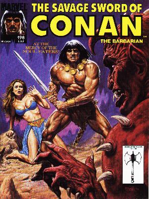 Savage Sword of Conan 198 - Conan - Sword - Demon - Soul Eaters - Issue 198