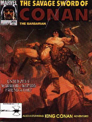 Savage Sword of Conan 205 - The Barbarian - Warrior - Wizard - King Conan - Marvel
