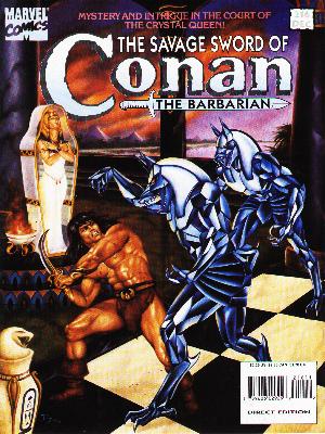 Savage Sword of Conan 216 - Marvel Comics - Window - Woman - Monster - Direct Edition