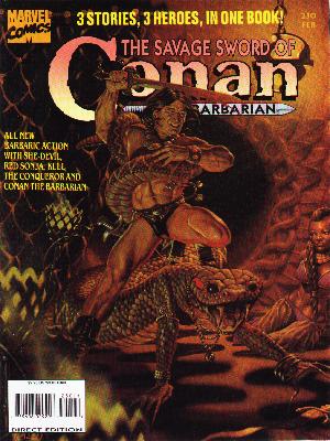 Savage Sword of Conan 230 - Heroes - Conan The Barbarian - Sword - Lizard - Muscel Man