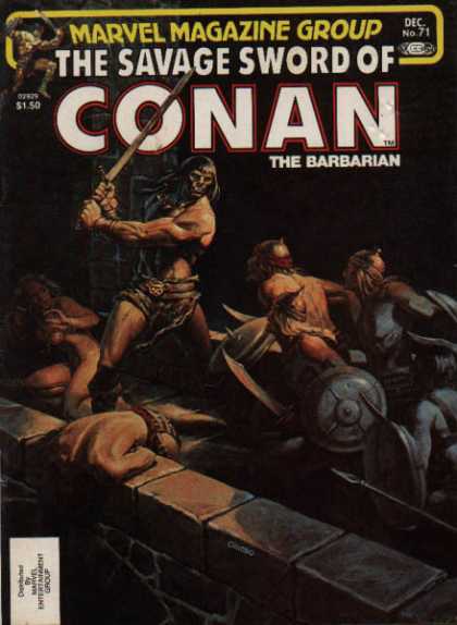 Savage Sword of Conan 71 - Slaves - Weapons - Fighting - Masks