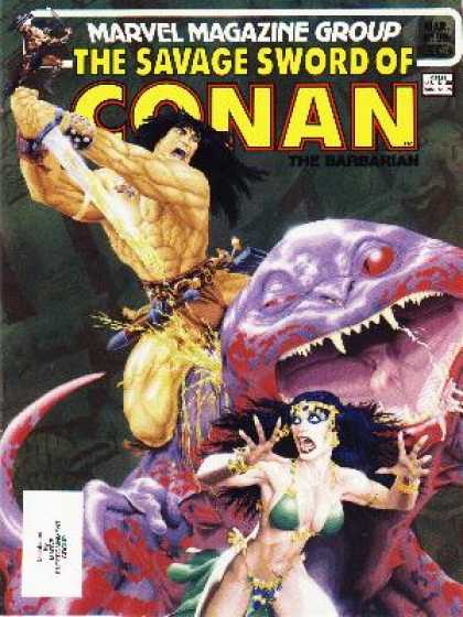 Savage Sword of Conan 98 - Sword Man - Master Of Swords - Savior - Warrior - Barbarian - Michael Golden