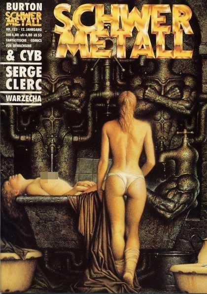 Schwermetall 141 - Schwer Metall - Naked Women - Woman In Tub - Serge Clerc - Warzecha