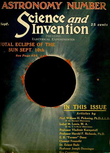 Science and Invention - 9/1923