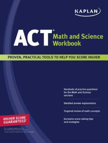 Science Books - Kaplan ACT Math and Science Workbook
