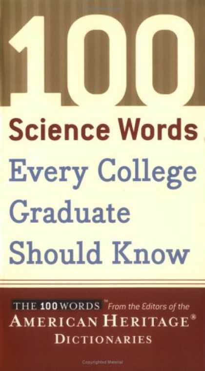 Science Books - 100 Science Words Every College Graduate Should Know
