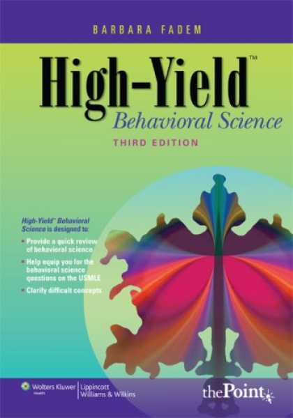 Science Books - High-Yield Behavioral Science (High-Yield Series)