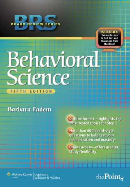 Science Books - BRS Behavioral Science (Board Review Series)