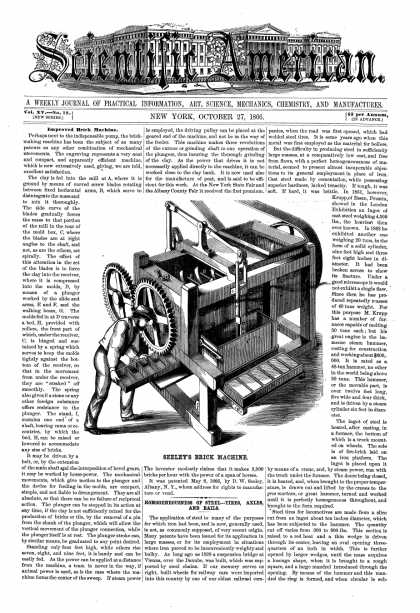 Scientific American - Oct 27, 1866 (vol. 15, #18)