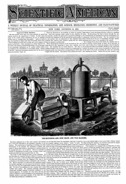 Scientific American - Nov 25, 1868 (vol. 19, #22)