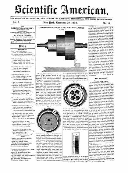 Scientific American - December 30, 1848 (vol. 4, #15)