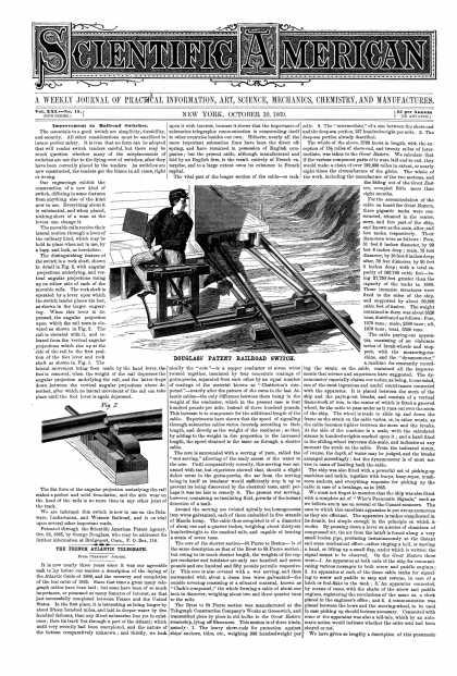 Scientific American - Oct 30, 1869 (vol. 21, #18)