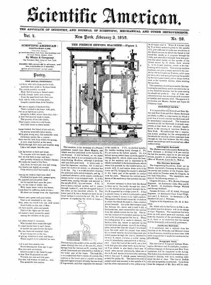 Scientific American - February 3, 1849 (vol. 4, #20)