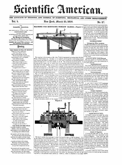 Scientific American - March 24, 1849 (vol. 4, #27)