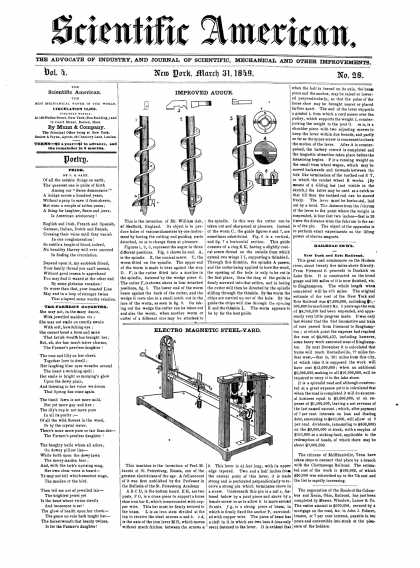 Scientific American - March 31, 1849 (vol. 4, #28)