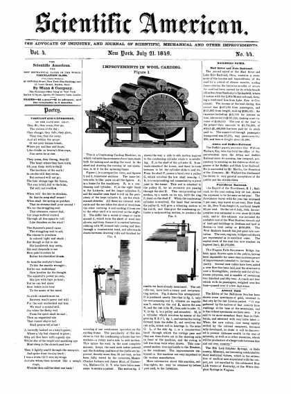 Scientific American - July 21, 1849 (vol. 4, #44)