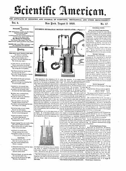 Scientific American - August 11, 1849 (vol. 4, #47)