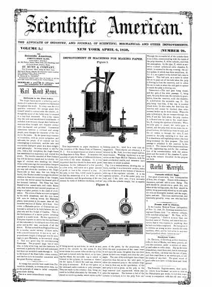 Scientific American - April 6, 1850 (vol. 5, #29)