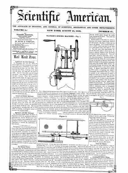 Scientific American - August 10, 1850 (vol. 5, #47)