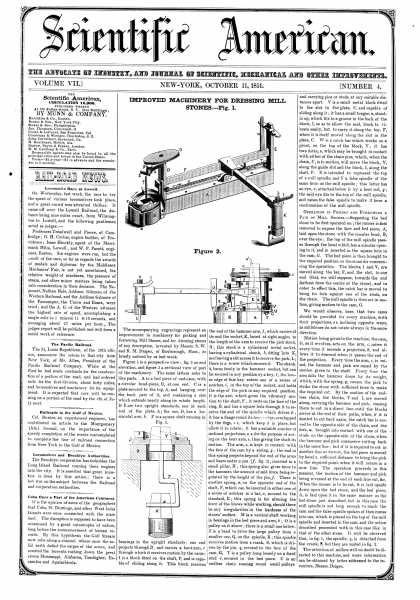 Scientific American - Oct 11, 1851 (vol. 7, #4)