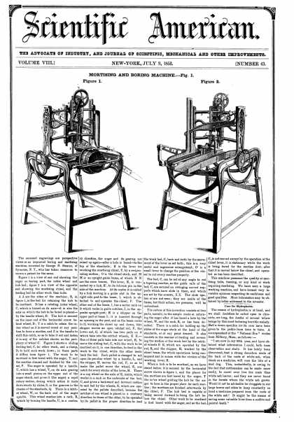 Scientific American - July 9, 1853 (vol. 8, #43)