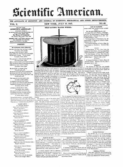 Scientific American - July 10, 1847 (vol. 2, #42)