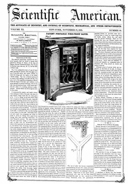 Scientific American - Nov 17, 1855 (vol. 11, #10)
