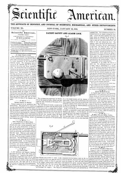 Scientific American - Jan 19, 1856 (vol. 11, #19)