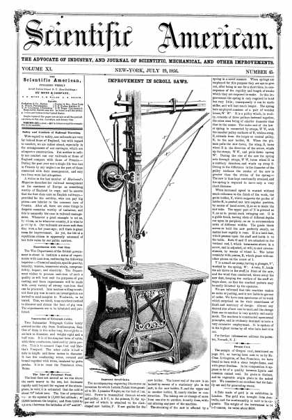 Scientific American - July 19, 1856 (vol. 11, #45)
