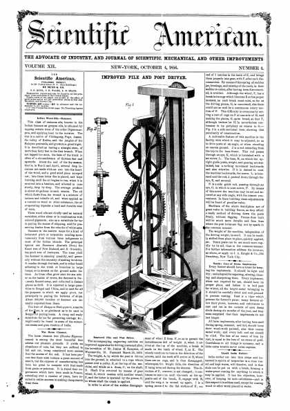Scientific American - Oct 4, 1856 (vol. 12, #4)