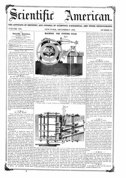 Scientific American - Dec 6, 1856 (vol. 12, #13)