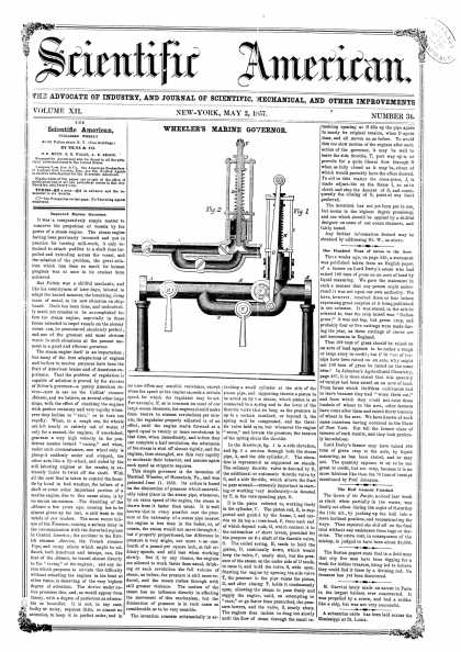 Scientific American - May 2, 1857 (vol. 12, #34)