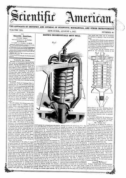Scientific American - Aug 8, 1857 (vol. 12, #48)