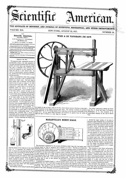 Scientific American - Aug 22, 1857 (vol. 12, #50)