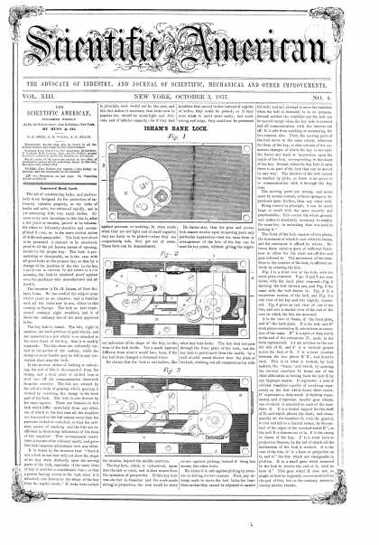 Scientific American - Oct 3, 1857 (vol. 13, #4)