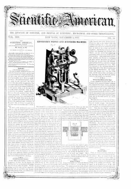 Scientific American - Dec 5, 1857 (vol. 13, #13)